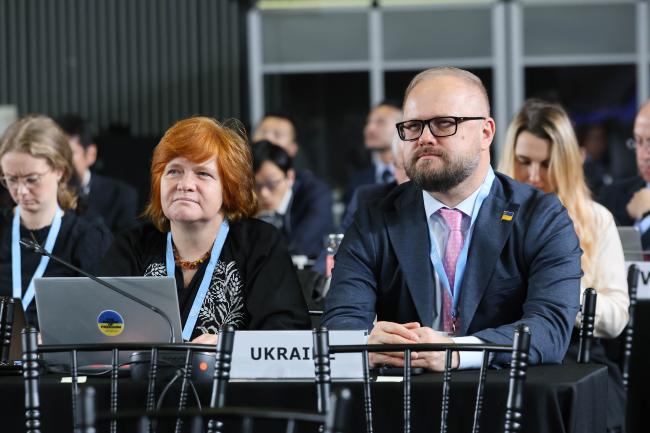 Svitlana Krakovska, Ukraine, and Yuriy Polyukhovych, Ambassador of Ukraine to Peru 