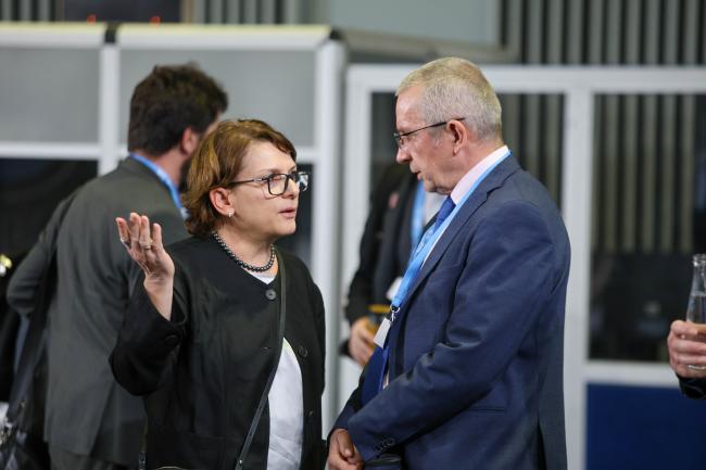 IPCC Deputy Secretary Ermira Fida, and Martin Krause, Director, Climate Change Division, UNEP 