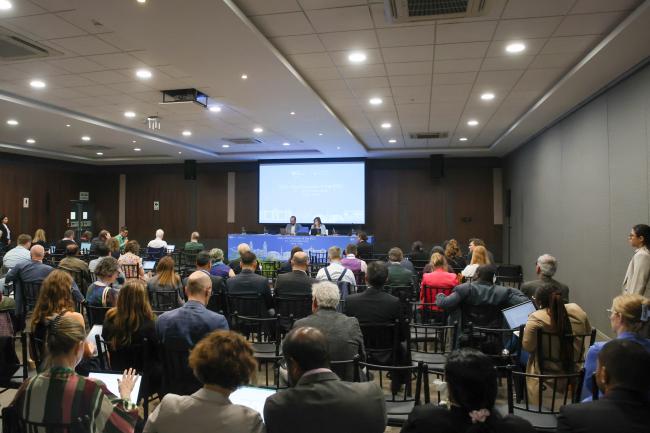 View of the room during the Contact Group on the AR7 workplan 