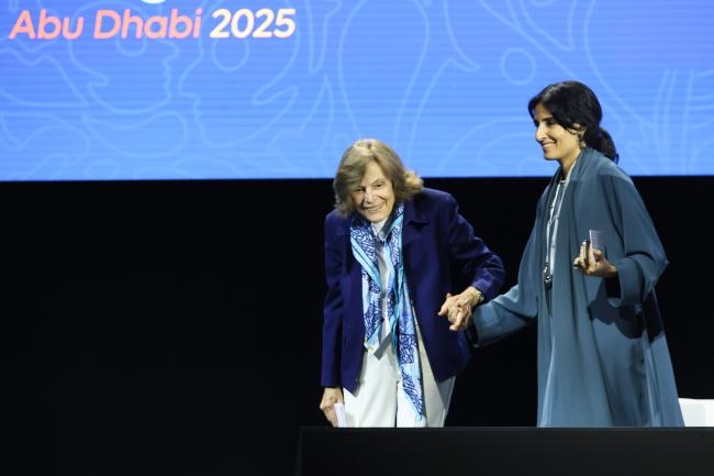 Sylvia Earle, IUCN Patron of Nature, and Razan Al Mubarak, IUCN President 
