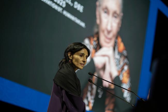 IUCN President Razan Al Mubarak - A tribute to Jane Goodall - IUCN-World Conservation Congress 2025- 10Oct2025