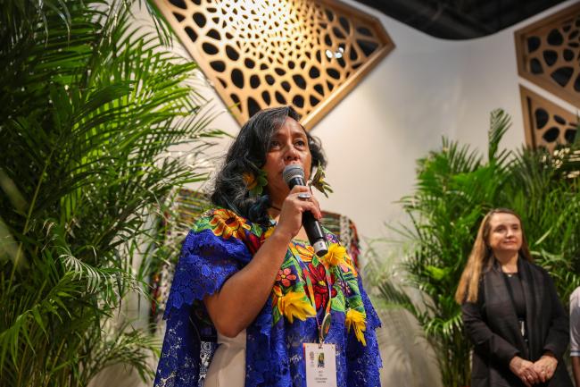 Anita Tzec, Maya Yucatec leader and Senior Programme Officer on Indigenous Peoples and Conservation, IUCN