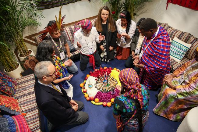 The morning started with a spiritual invocation