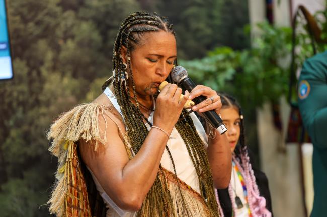 WHAIA Sonic Weaver, vocalist, performer, First Nations multi-instrumentalist