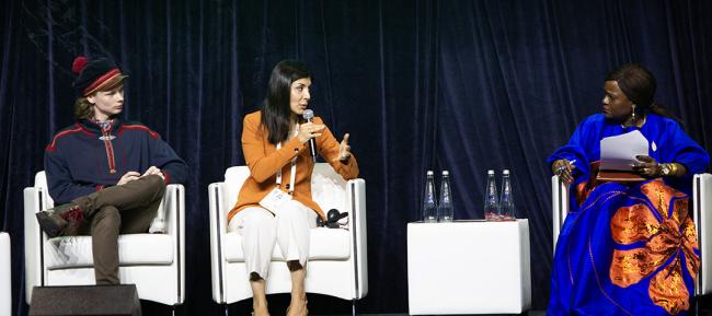 Nigar Arpadarai, UN Climate Change High-Level Champion for COP29, Azerbaijan - Thematic Plenary 3 - IUCN-World Conservation Congress 2025- 9Oct2025