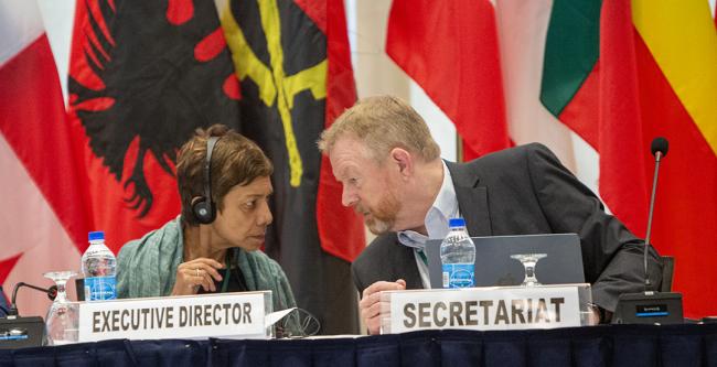 Sheam Satkuru, ITTO Executive Director , and Gerhard Breulmann, Director of Operations, ITTO - ITTC61 - 30Oct2025