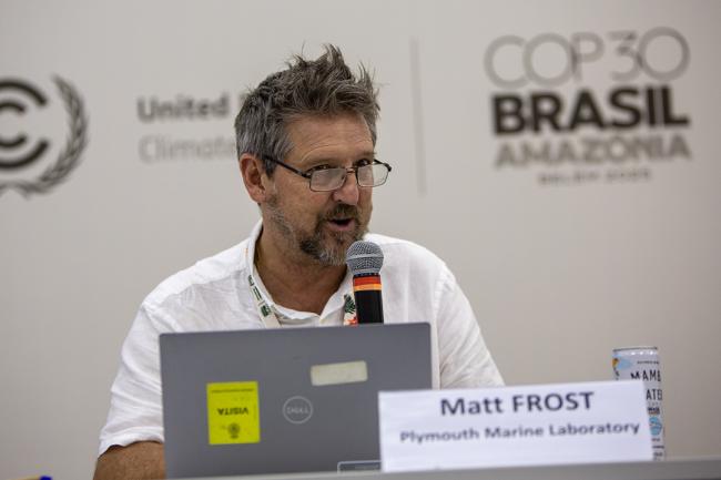 Matt Frost, Head International Office, Plymouth Marine Laboratory, Co-Lead High Level Panel for a Sustainable Ocean Economy Expert Group - Delta-COP30-19Nov 2025
