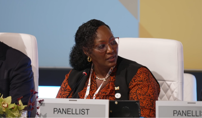 Diana Pokie, Minister of Social Affairs and Housing, Suriname