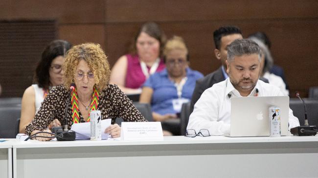Alicia Montalvo, Manager for Climate Action and Positive Biodiversity, Development Bank Latin America -Ministerial FAST+CCAC-19Nov2025.