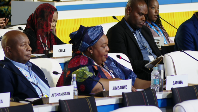 Doreen Sefuke Mwamba, Minister of Community Development and Social Services, Zambia_2ndWSSD_5Nov2025_AndresC_Web