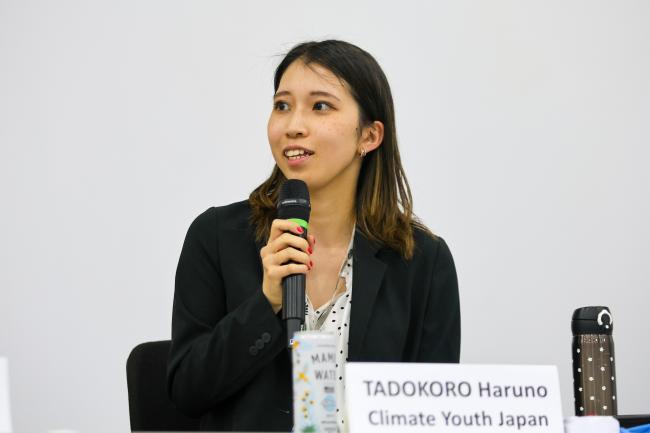 Haruno Tadokoro, Leader of Energy Policy Field, Climate Youth Japan