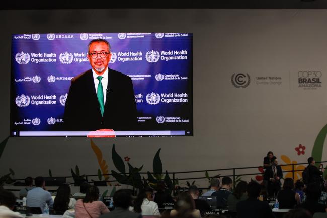 Tedros Adhanom Ghebreyesus, Director-General, WHO, addressed the session via a video message. 