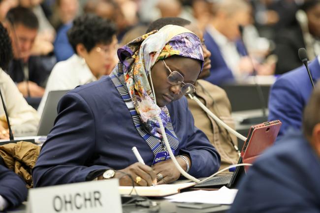 Delegates during the session
