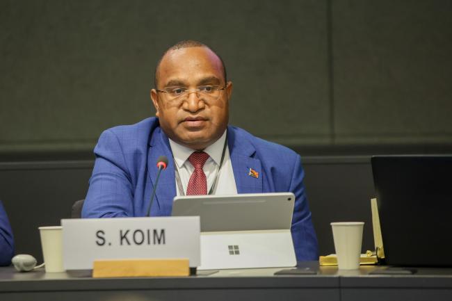 Sam Koim, Commissioner General, Internal Revenue Commission, Papua New 