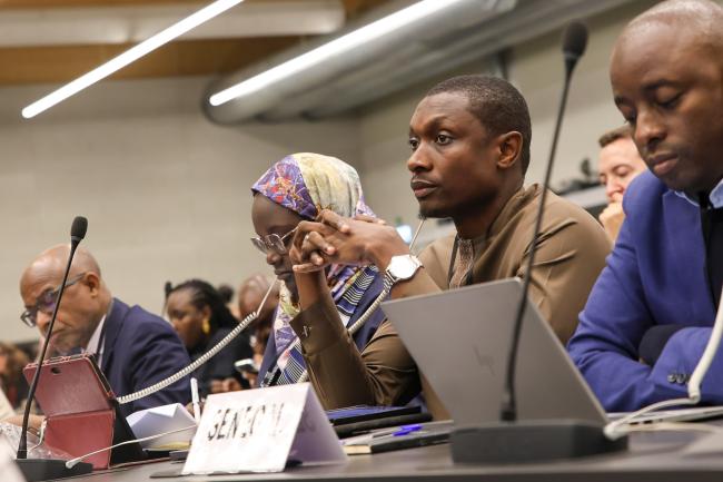 Delegates listen to the presentations 