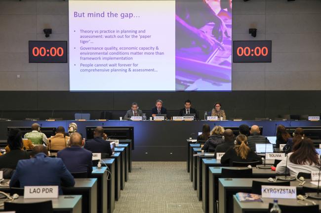 View of the panel Session 9 