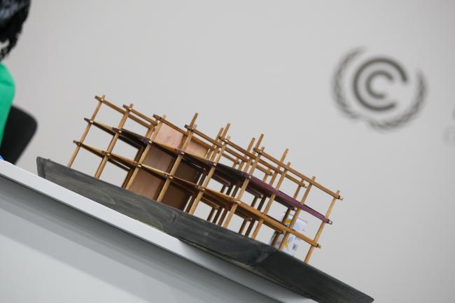 A structured model of a Sustainable Wood Pavilion 