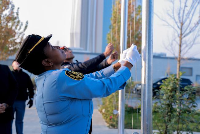 Flag raising