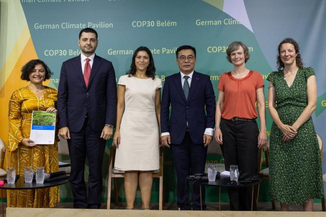 Group photo at the side event on From Talk to Action: Making COP30 a Turning Point for Synergistic Climate-Nature Action