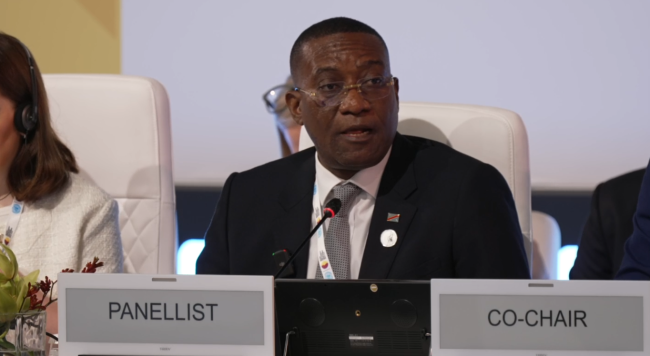 Guylain Nyembo Mbwzya, Minister of State, Minister of Planning and Coordination of Development Aid, Democratic Republic of Congo_2ndWSSD_5Nov2025_AndresC_Web1