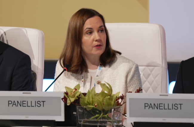 Sanni Grahn-Laasonen, Minister of Social Security, Finland_2ndWSSD_5Nov2025_AndresC_Web_2ndWSSD_5Nov2025_AndresC_Web