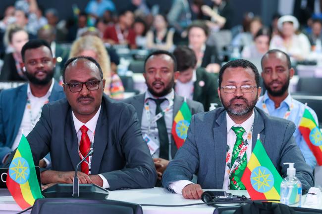 The Ethiopian delegation
