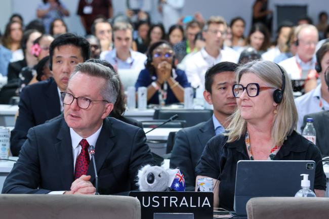 Chris Bowen, Minister for Climate Change and Energy, Australia, and Sally Box, Australia 