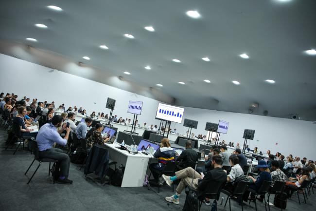 View of the room during the in-session workshop under Article 6.8 of the Paris Agreement