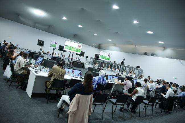 View of the room during the event
