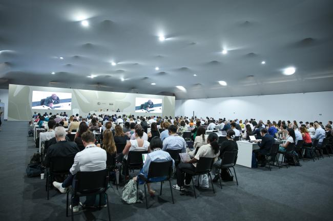 View of the room during informal consultations on Paris Agreement Article 6.4