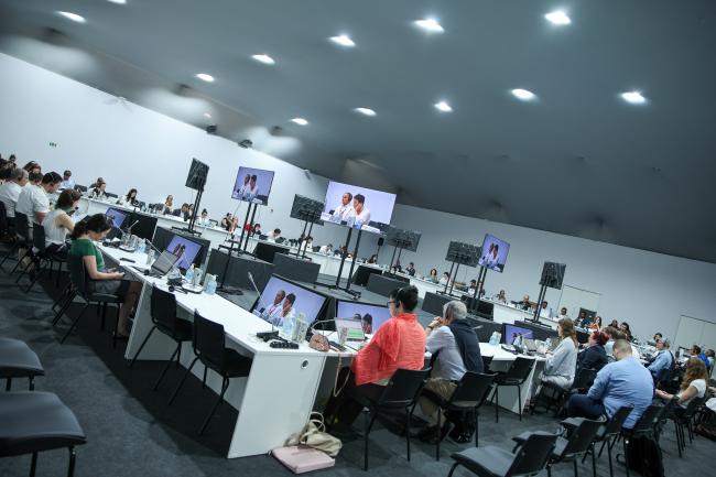 View of the room during informal consultations on arrangements for intergovernmental meetings