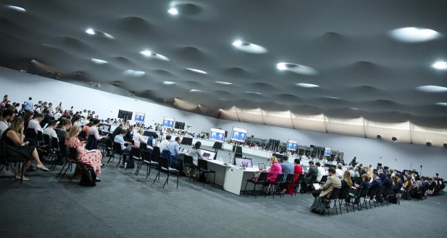 View of the room during the high-level ministerial dialogue