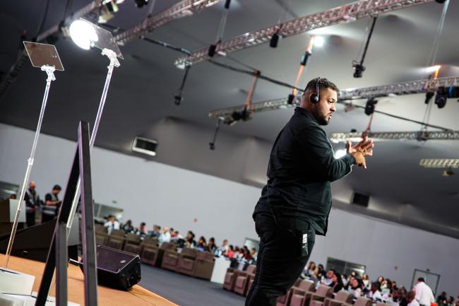 Sign language interpretation during the plenary