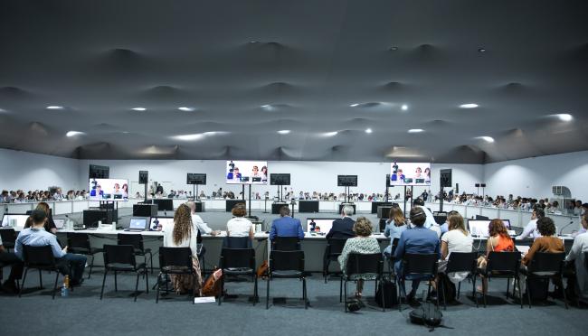 View of the room during a presidency information session