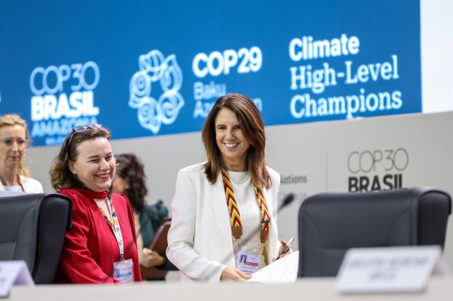 Noura Hamladji, Deputy Executive Secretary, UNFCCC, and COP 30 Chief Executive Officer Ana Toni