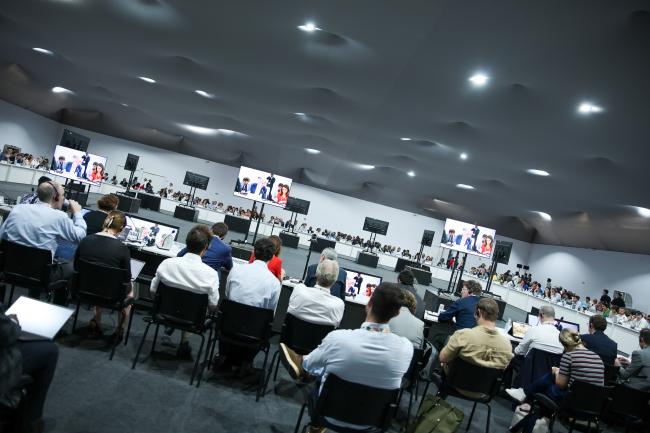 View of the room during the Mutirão mobilization for the Belém Package