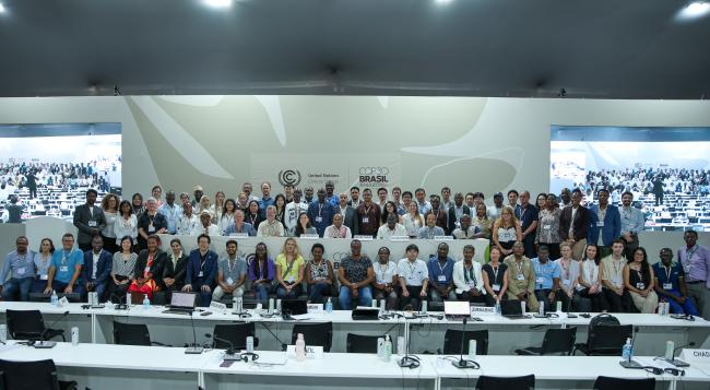 Group photo after the informal consultations on budgetary matters relating to the Kyoto Protocol's International Transaction Log