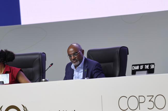 Subsidiary Body for Scientific and Technological Advice (SBSTA) Chair Adonia Ayebare
