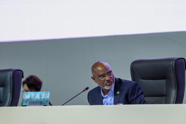 Subsidiary Body for Scientific and Technological Advice (SBSTA) Chair Adonia Ayebare, Uganda