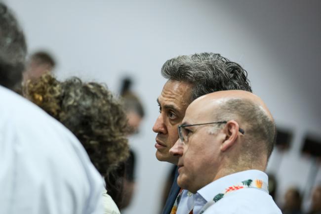 Edward Miliband, Secretary of State for Energy Security and Net Zero, UK, and Julio Cordano, Chile