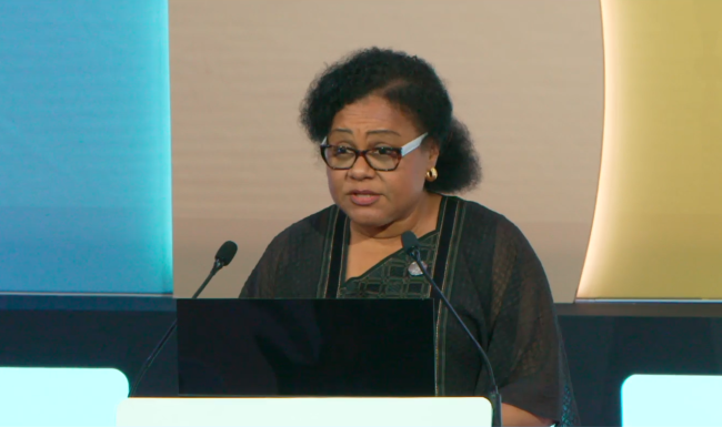 Véronique Tognifodé Mewanou, Minister of Social Affairs and Microfinances, Benin_2ndWSSD_5Nov2025_AndresC_Web1
