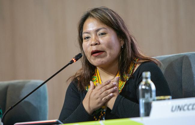 Aulina Ismare Opua, National Chief of the Wounaan Nation of Panama. -UNCCD-CRIC23-3Dec2025