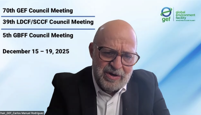 Carlos Manuel Rodríguez, CEO and Chairperson, GEF - GEF70 - 16Dec