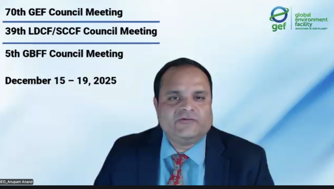 Anupam Anand, Independent Evaluation Office GEF - GEF70 - 19Dec