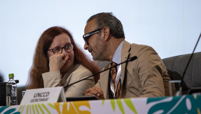 Carmen Margina, and Rajeb Boulharouf, UNCCD Secretariat -UNCCD-CRIC23-5Dec2025
