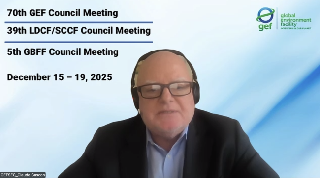 Claude Gascon, Director Strategy and Operations, GEF- GEF70 - 16Dec