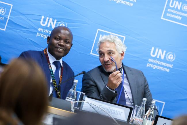Tobias Ogweno, Kenya, and Nader Al-Tarawneh, Jordan, Co-Facilitators of Cluster D 