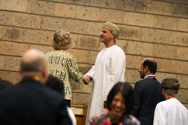 Inger Andersen, Executive Director, UNEP, and UNEA-7 President Abdullah Bin Ali Amri, Oman