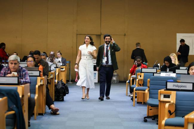 Claudia Taboada Flores, Dominican Republic, and Guillaume Lecaros de Cossio, Peru 