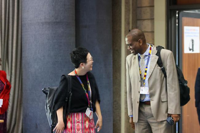 Kanako Okano, Japan, Co-Facilitator of Cluster A, and Ontumetse Ontumetse, Botswana, Co-Facilitator of Cluster C 